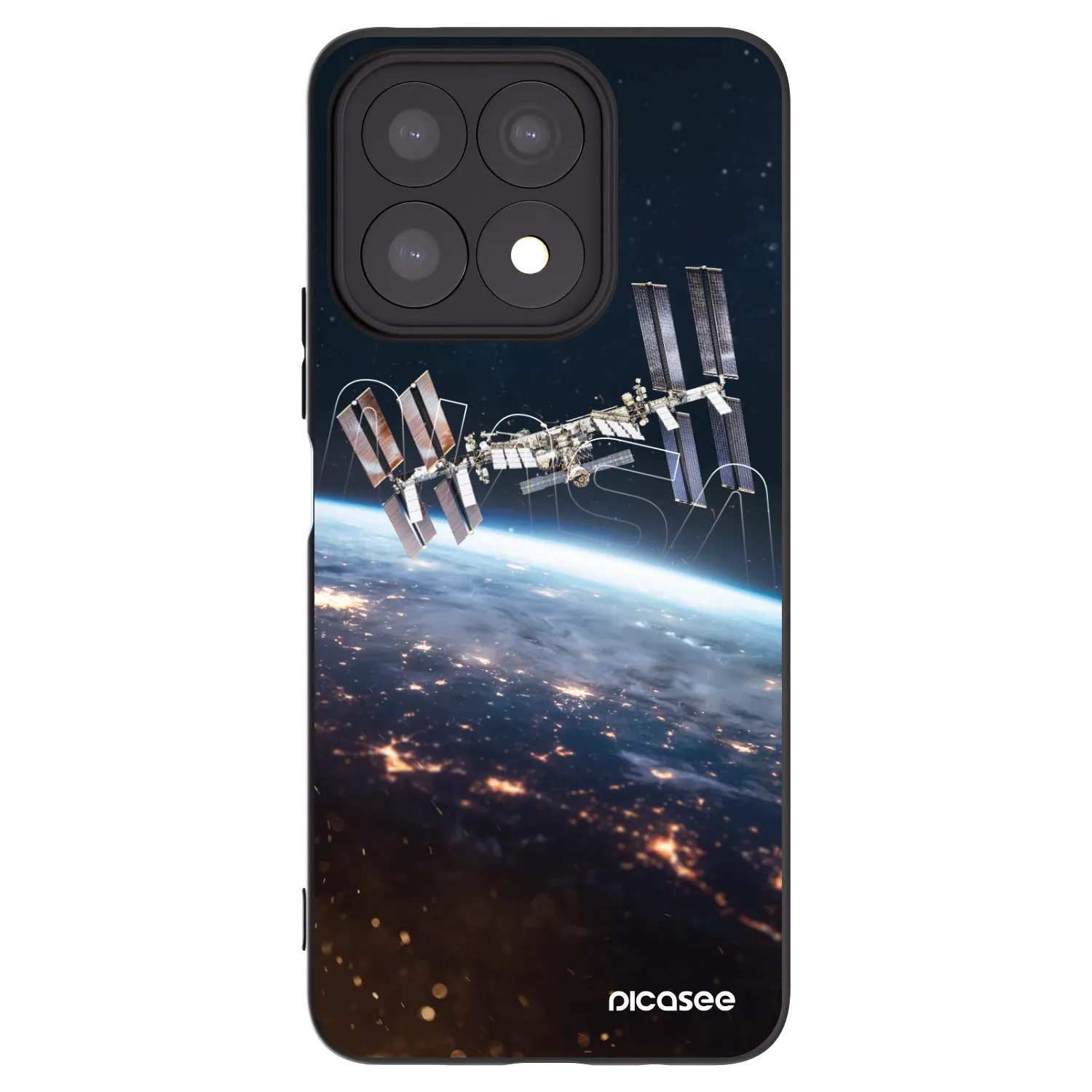 Picasee silikonový černý obal pro Honor X8a - Station