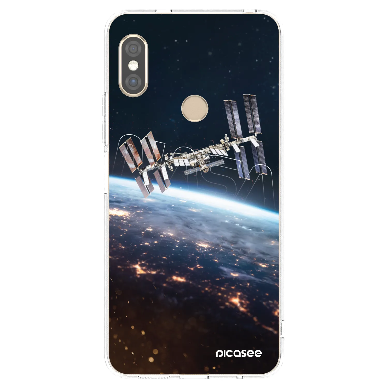 Picasee silikonový průhledný obal pro Xiaomi Redmi Note 5 Global - Station