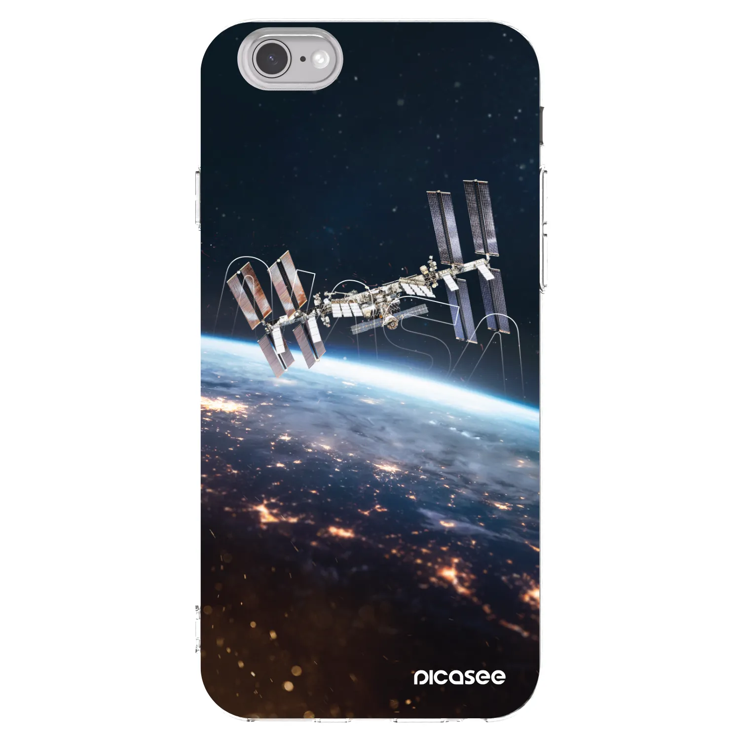 Picasee silikonový průhledný obal pro Apple iPhone 6/6S - Station