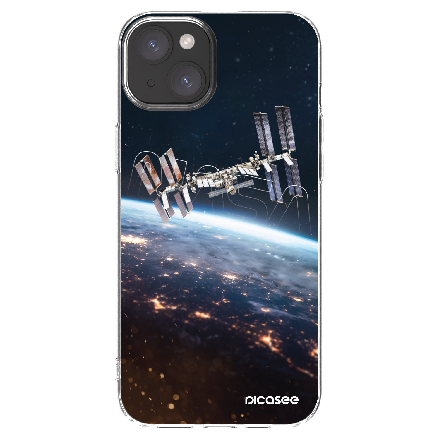 Picasee silikonový průhledný obal pro Apple iPhone 15 Plus - Station
