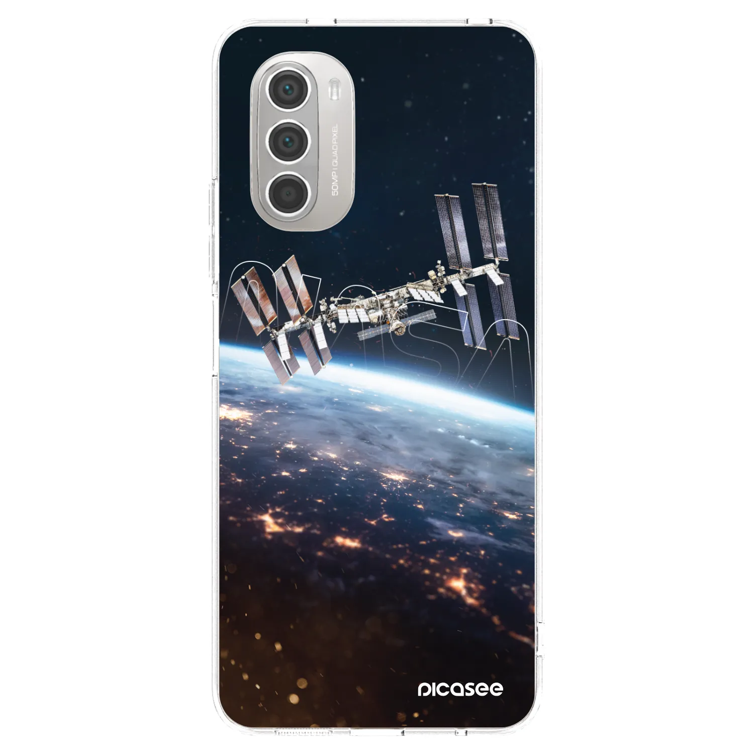 Picasee silikonový průhledný obal pro Motorola Moto G51 - Station