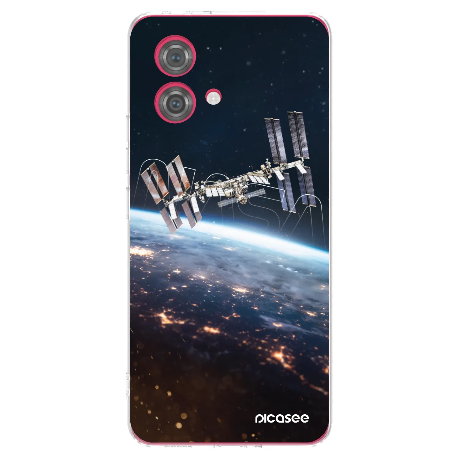 Picasee silikonový průhledný obal pro Motorola Moto G84 5G - Station