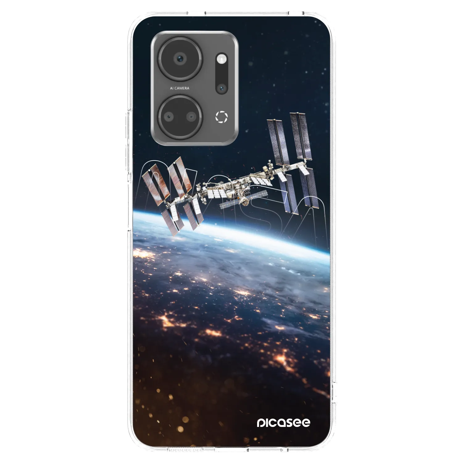 Picasee silikonový průhledný obal pro Honor X7a - Station