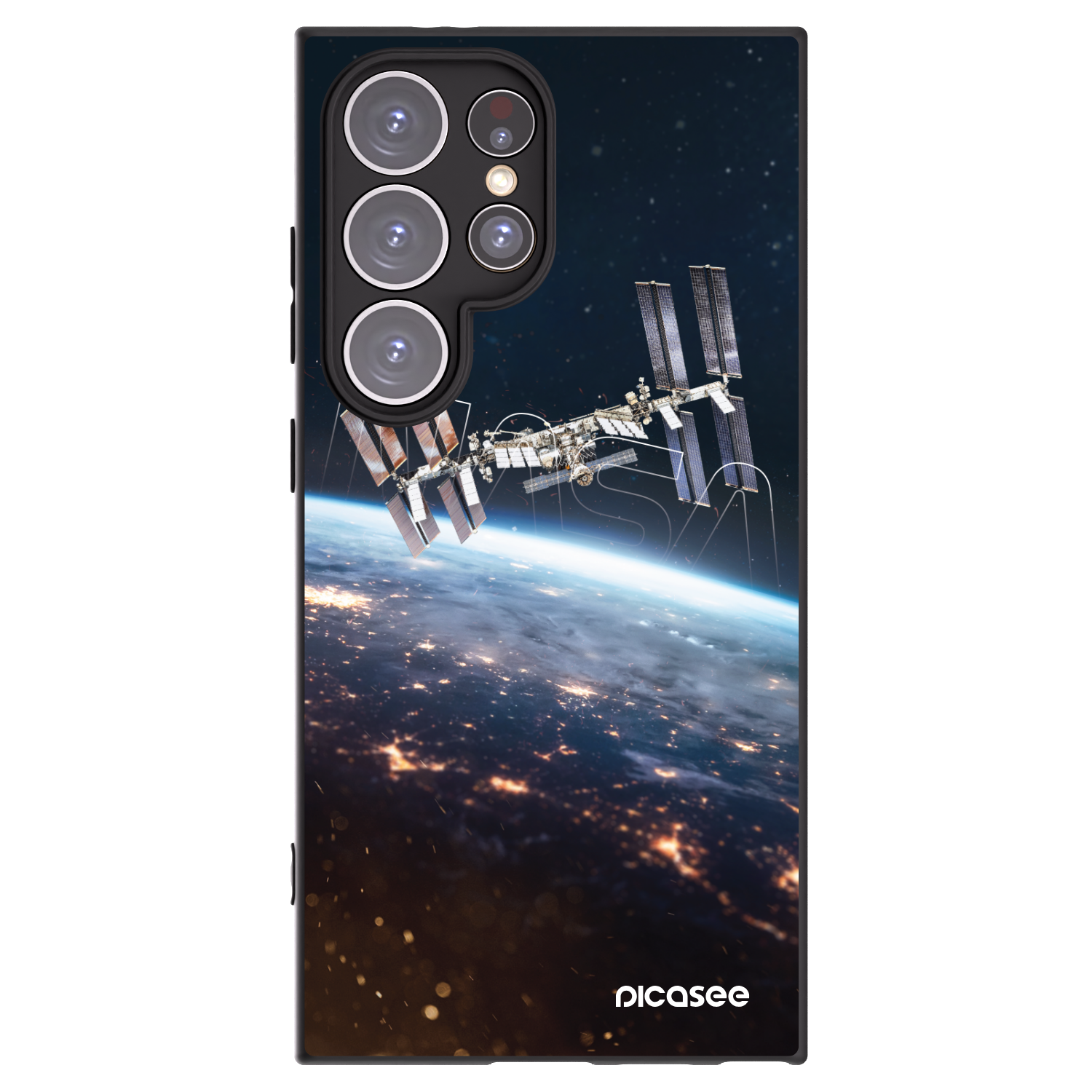 Picasee silikonový černý obal pro Samsung Galaxy S24 Ultra S928B 5G - Station