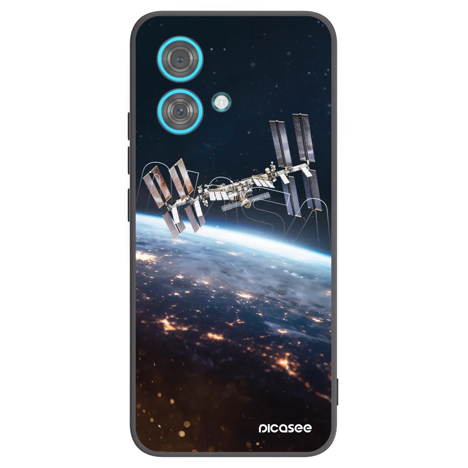 Picasee silikonový černý obal pro Motorola Edge 40 Neo - Station