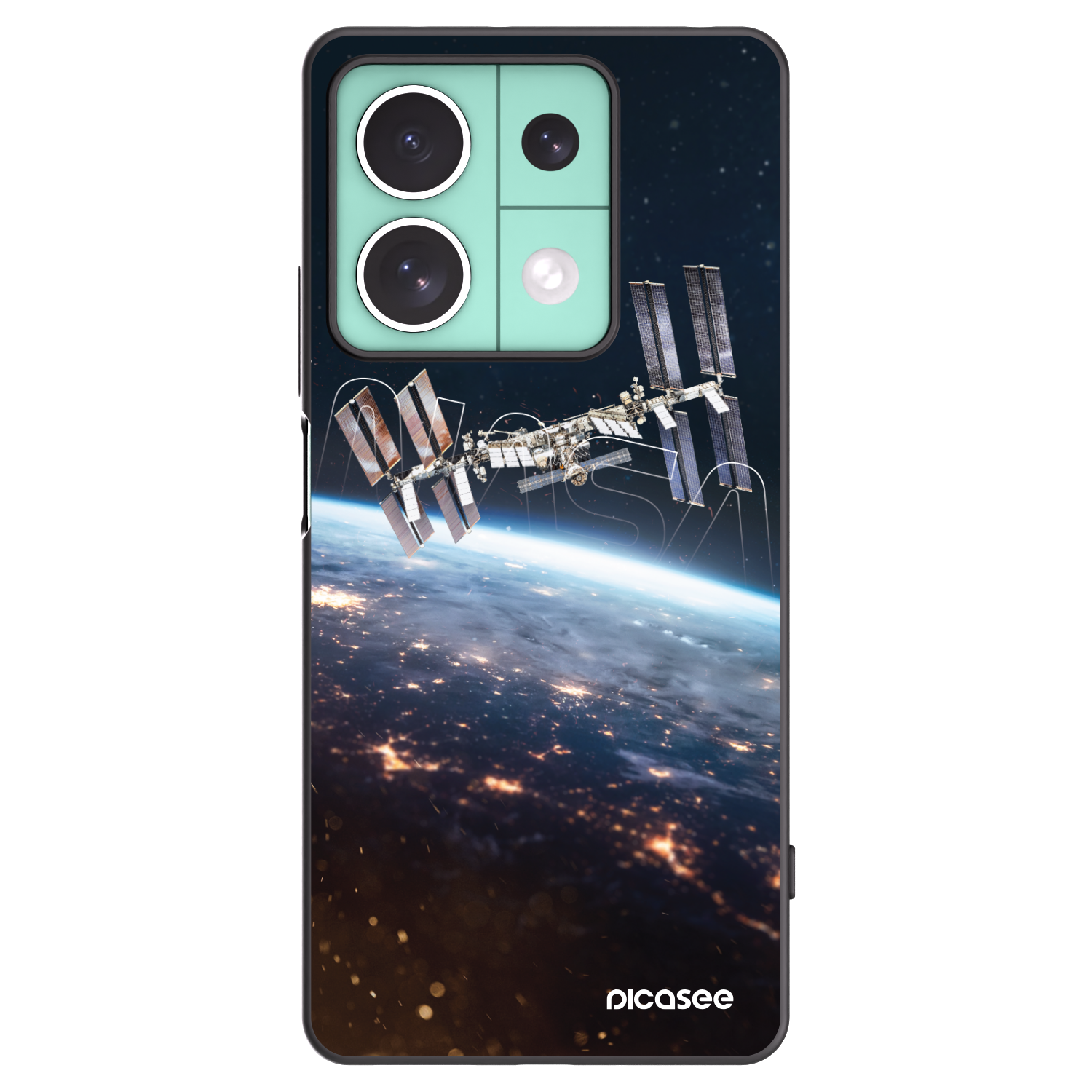 Picasee silikonový černý obal pro Xiaomi Redmi Note 13 5G - Station