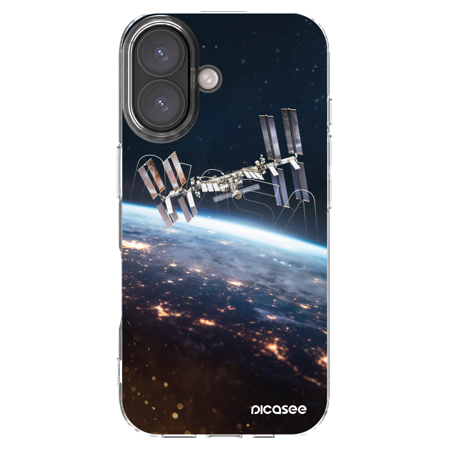 Picasee silikonový průhledný obal pro Apple iPhone 16 - Station