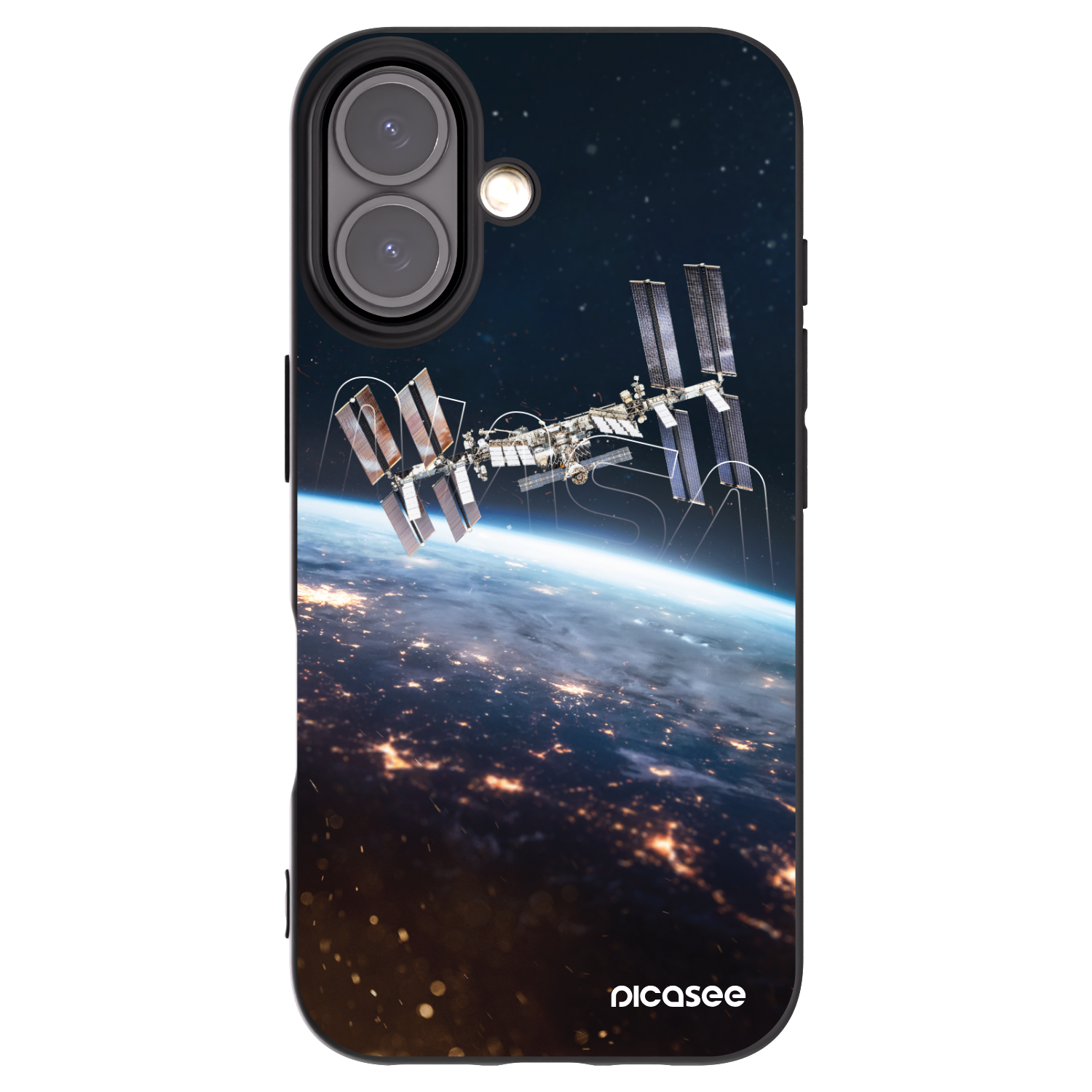 Picasee silikonový černý obal pro Apple iPhone 16 - Station