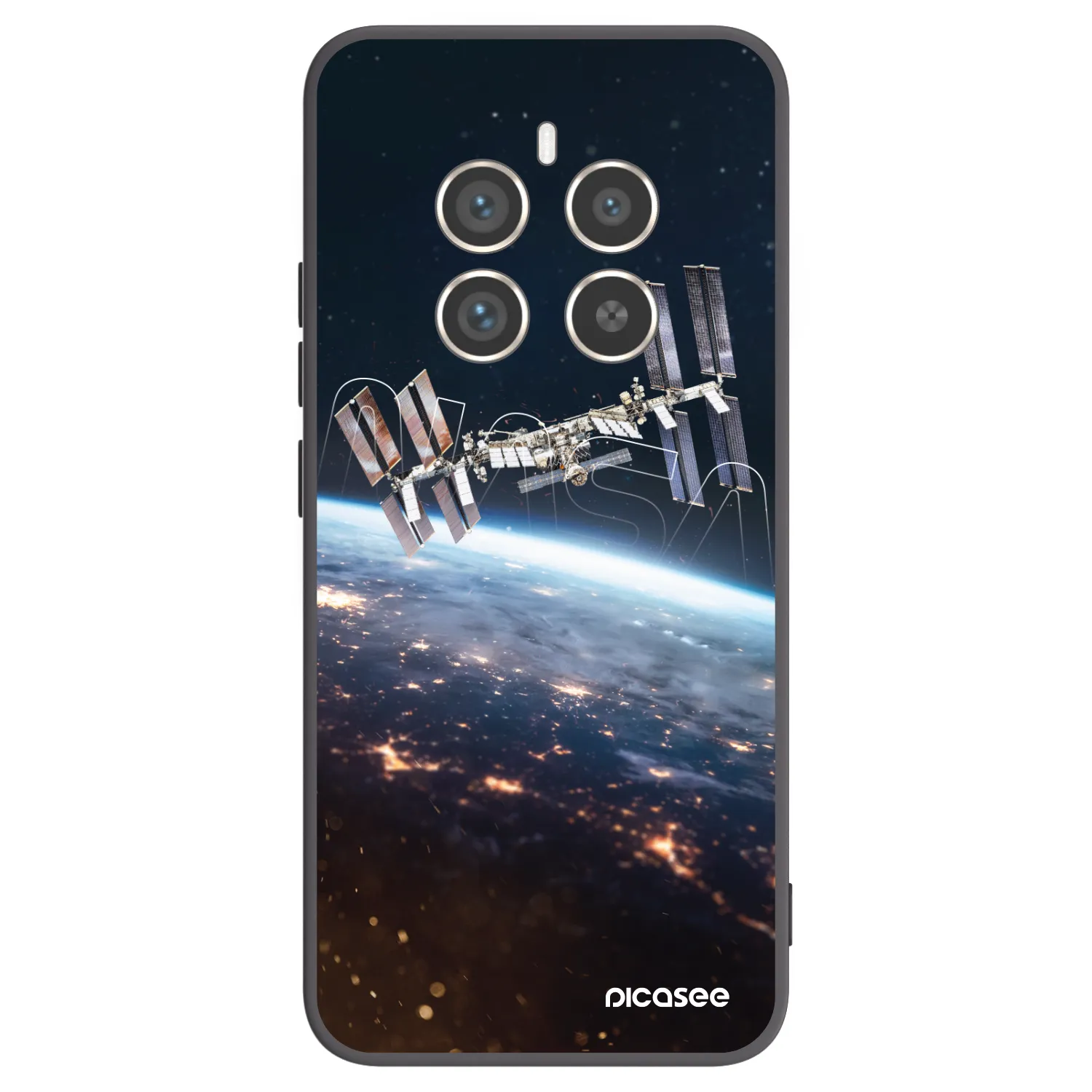 Picasee silikonový černý obal pro Realme 12 Pro 5G - Station