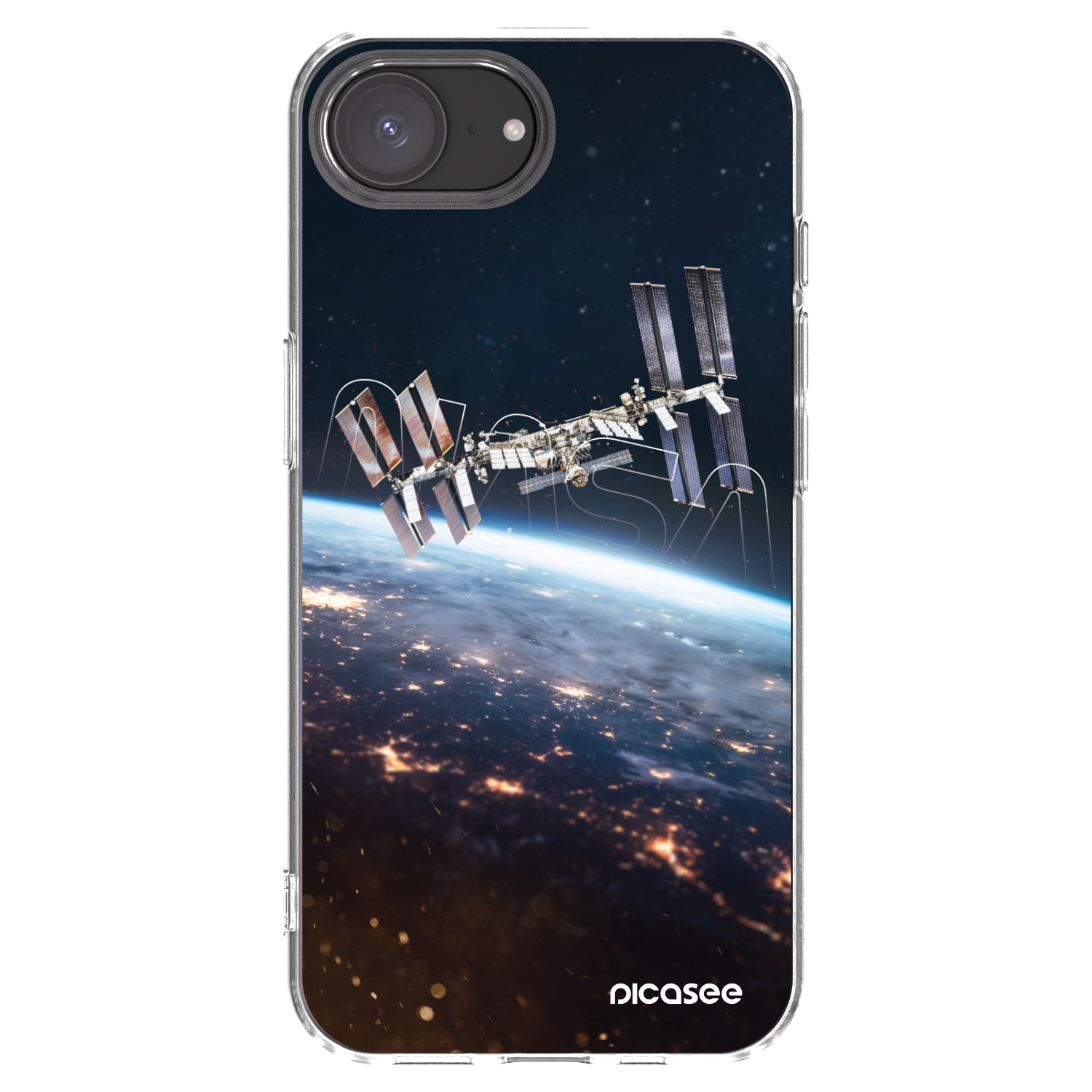 Picasee silikonový průhledný obal pro Apple iPhone 16e - Station