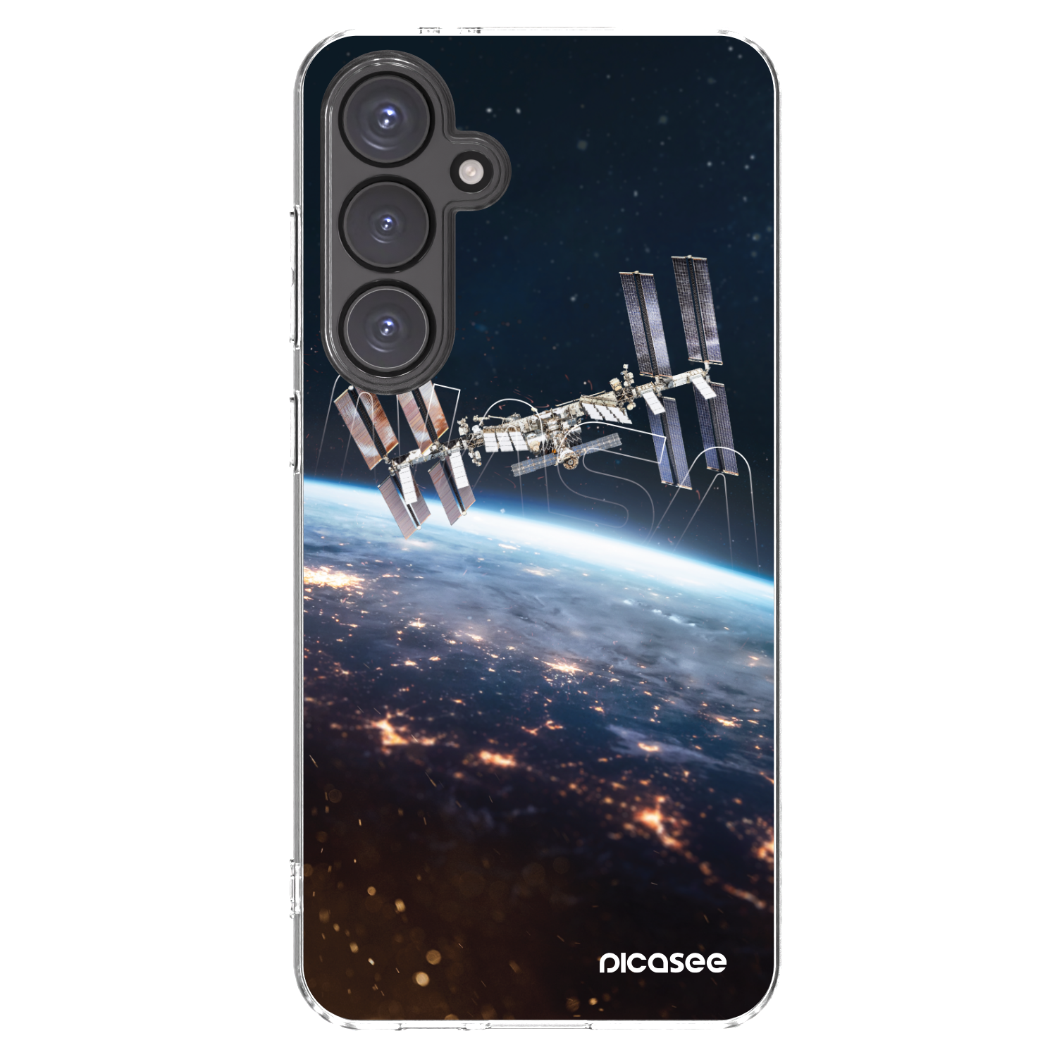 Picasee silikonový průhledný obal pro Samsung Galaxy S24 FE S721B - Station