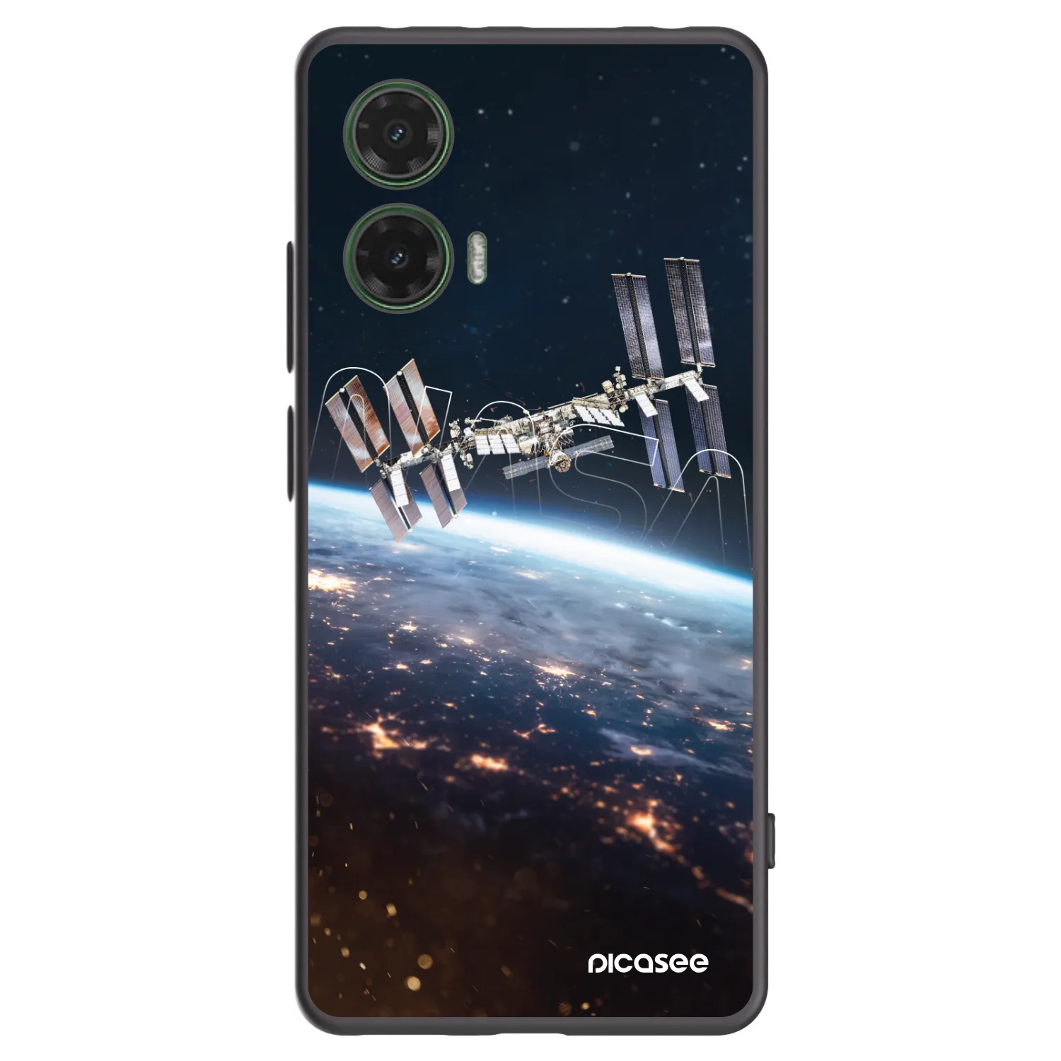 Picasee silikonový černý obal pro Motorola Moto G35 5G - Station