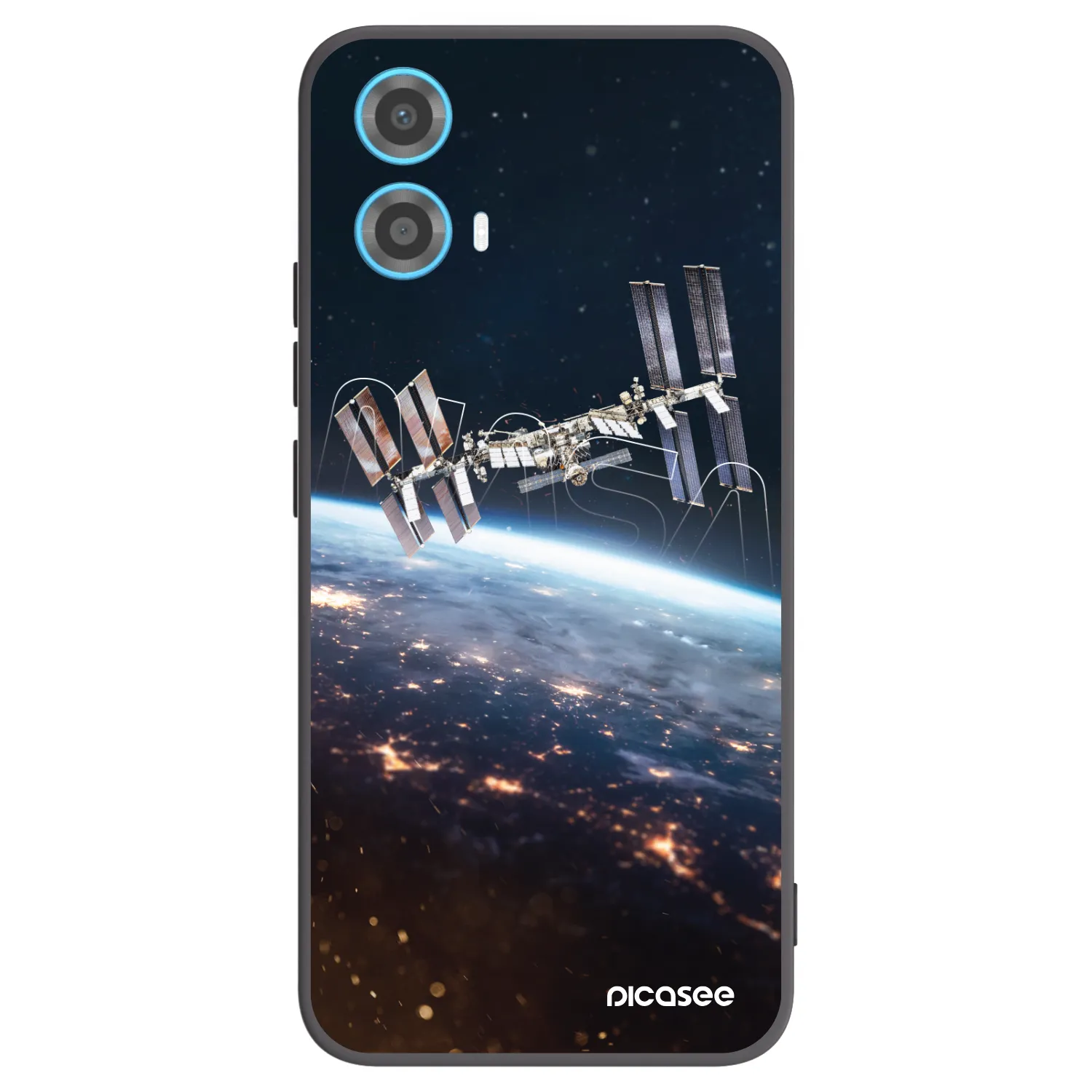 Picasee silikonový černý obal pro Motorola Moto G34 5G - Station