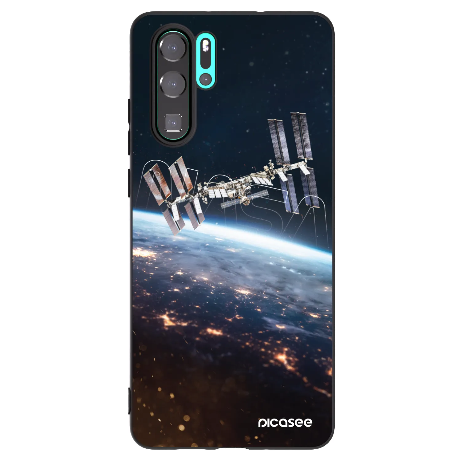 Picasee silikonový černý obal pro Huawei P30 Pro - Station