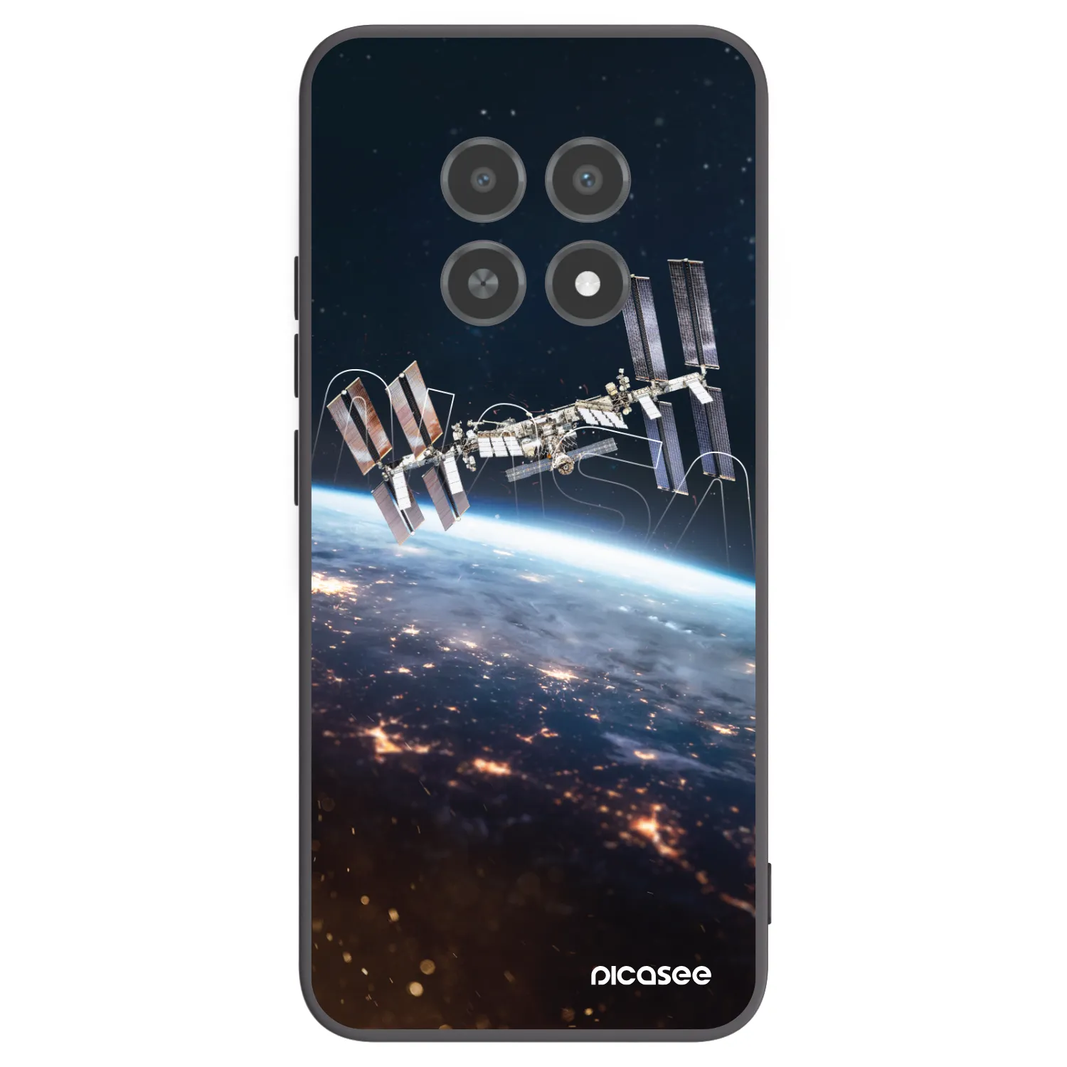 Picasee silikonový černý obal pro Realme 12X - Station