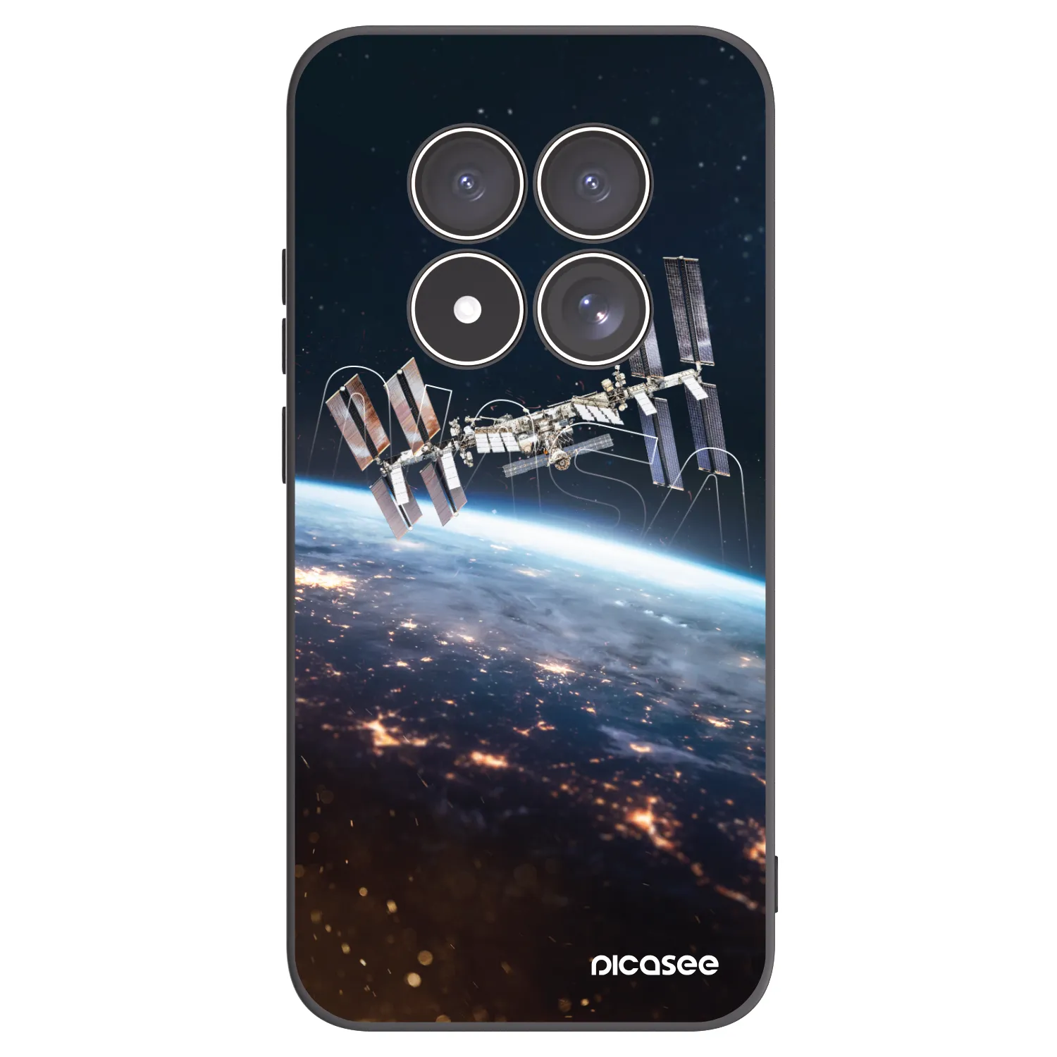 Picasee silikonový černý obal pro Xiaomi Redmi Note 15 Pro 4G - Station