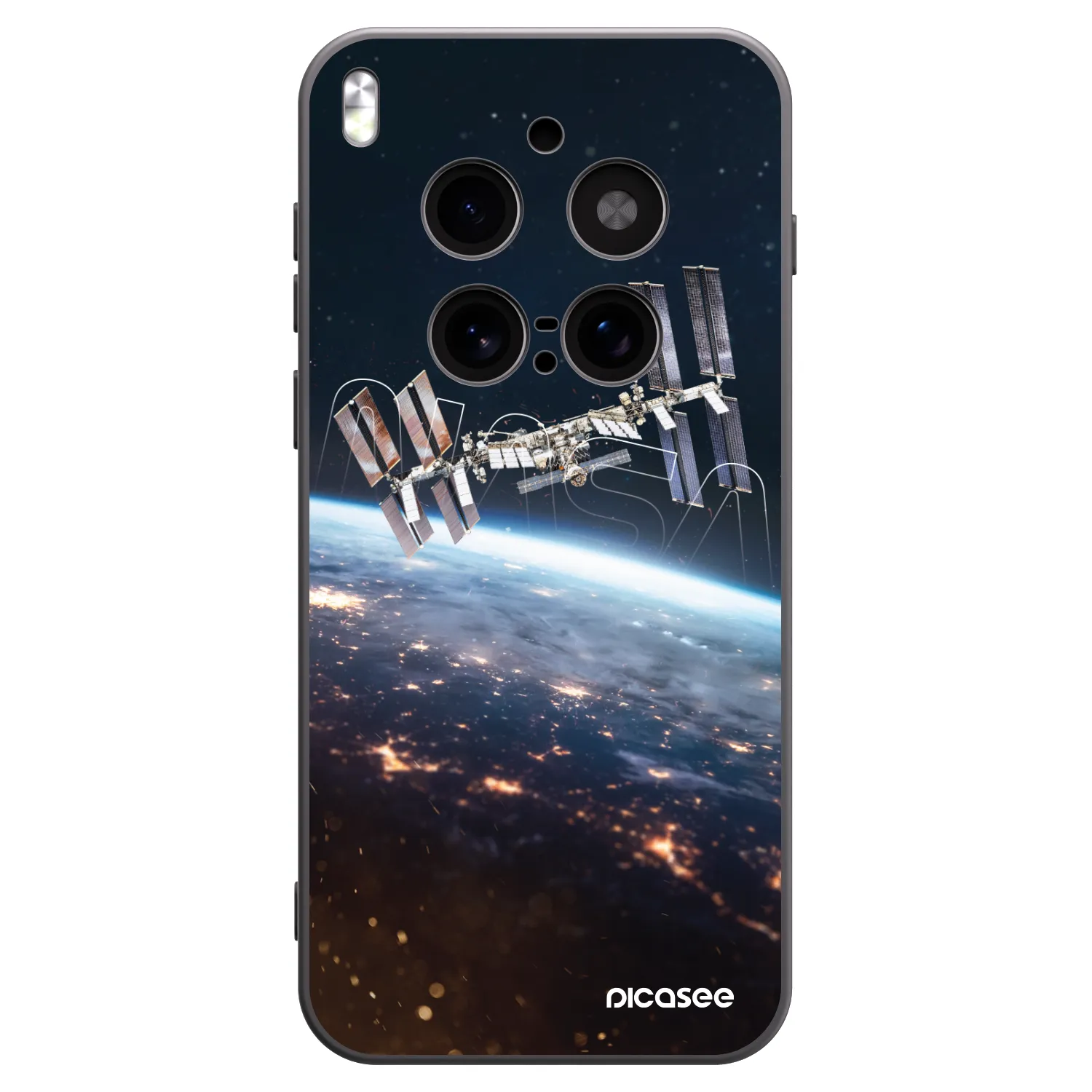 Picasee silikonový černý obal pro Vivo X300 Pro - Station