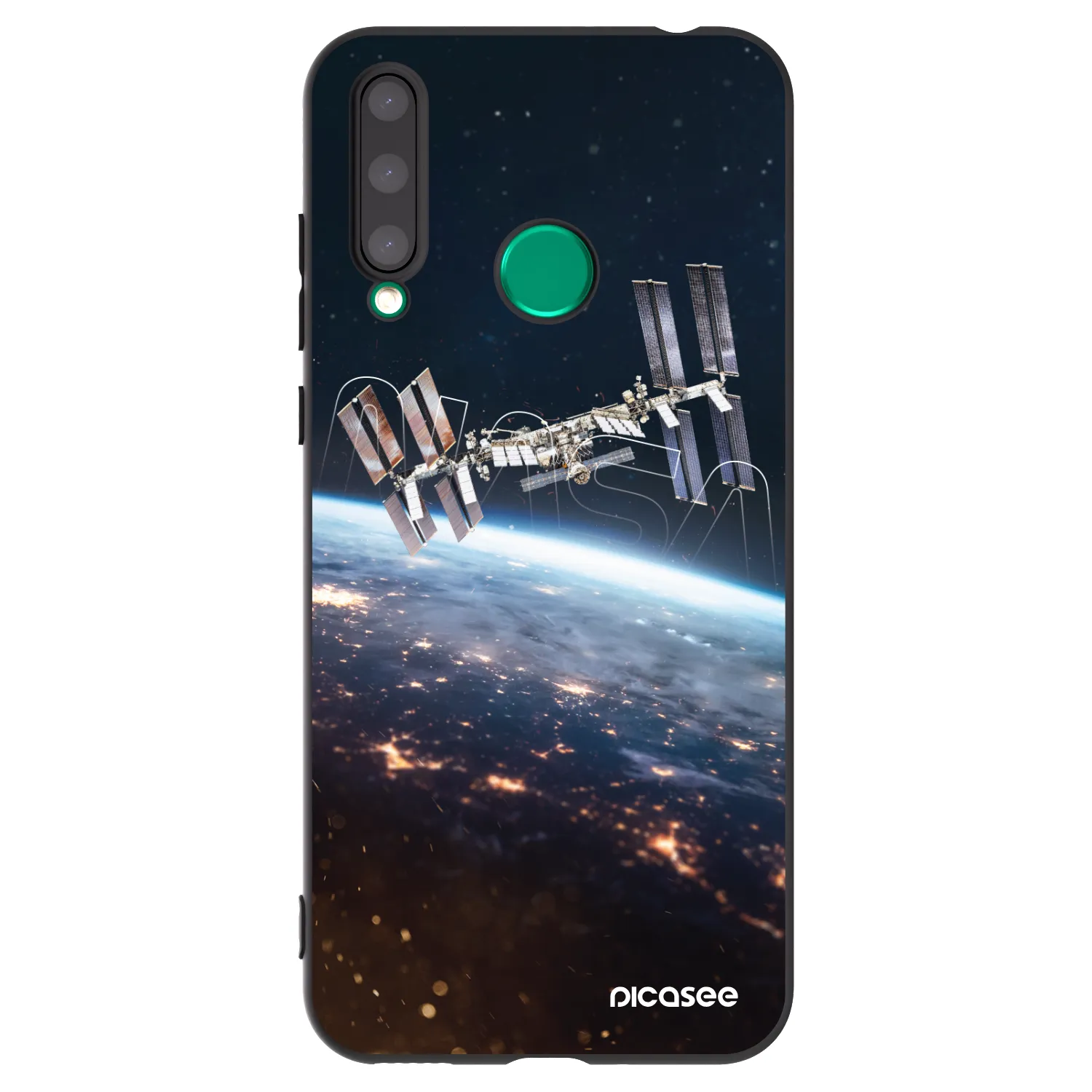 Picasee silikonový černý obal pro Honor 20 Lite - Station