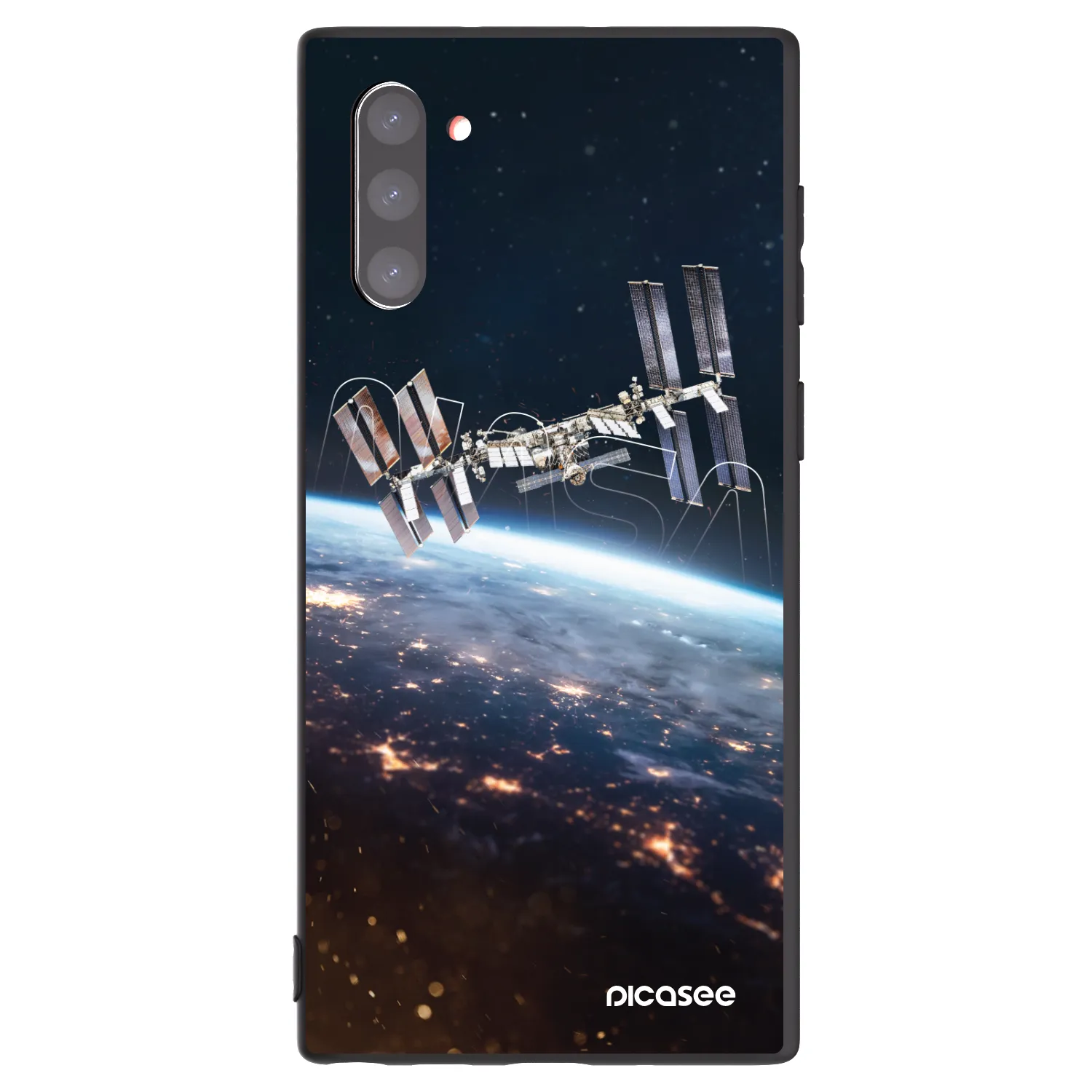 Picasee silikonový černý obal pro Samsung Galaxy Note 10 N970F - Station