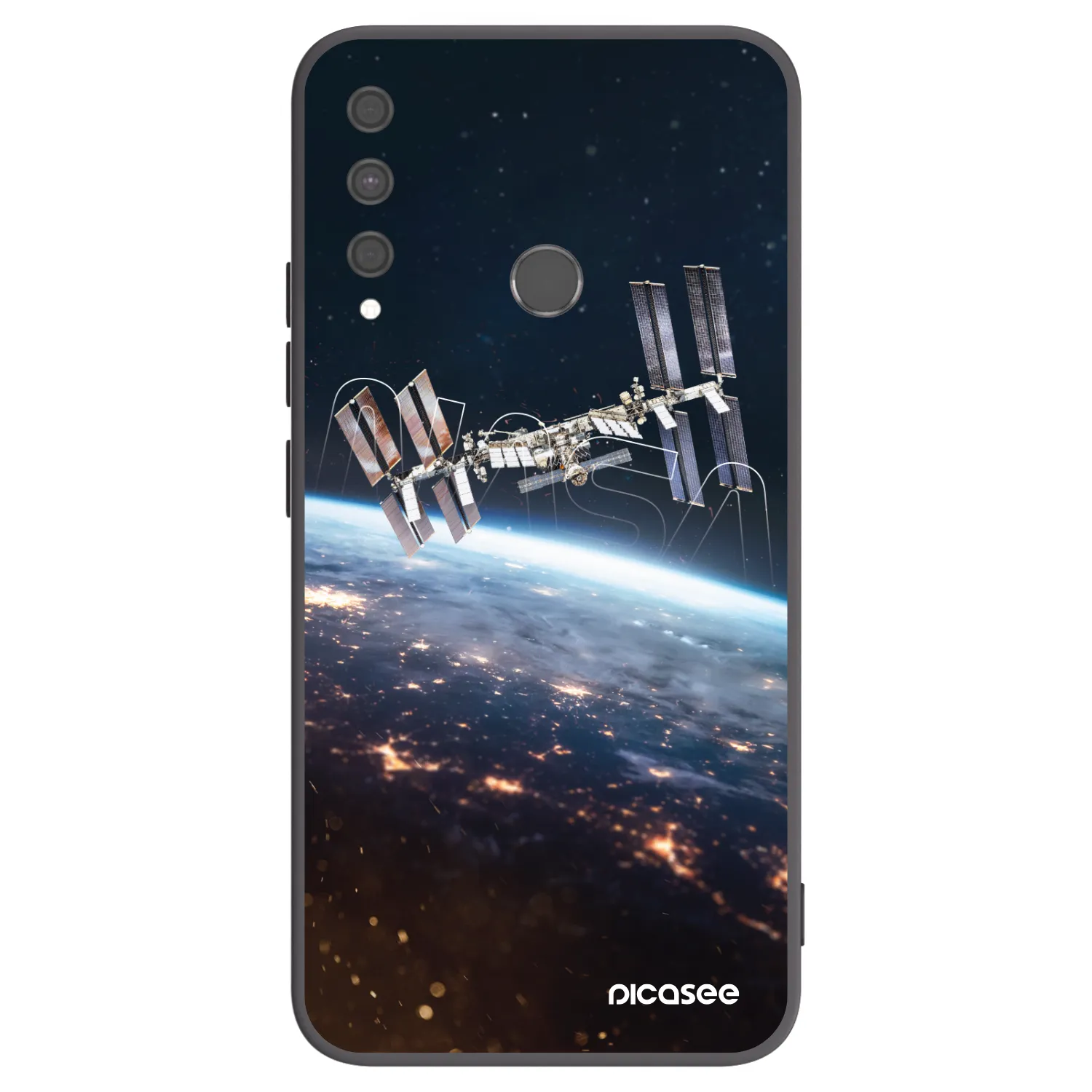 Picasee silikonový černý obal pro Huawei P40 Lite E - Station