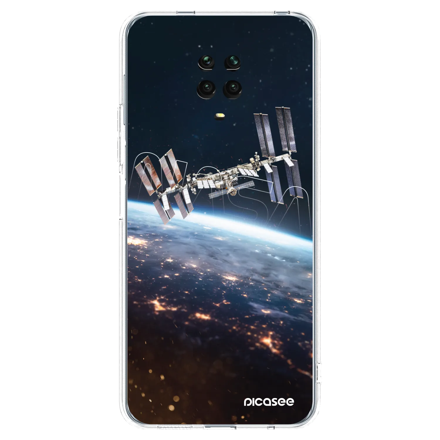Picasee silikonový průhledný obal pro Xiaomi Redmi Note 9S - Station