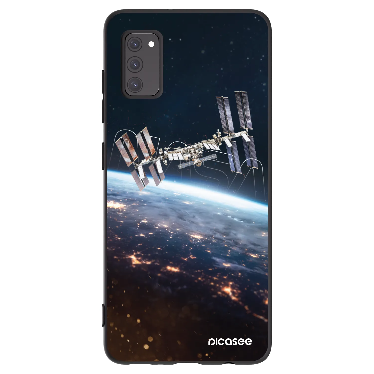 Picasee silikonový černý obal pro Samsung Galaxy A41 A415F - Station