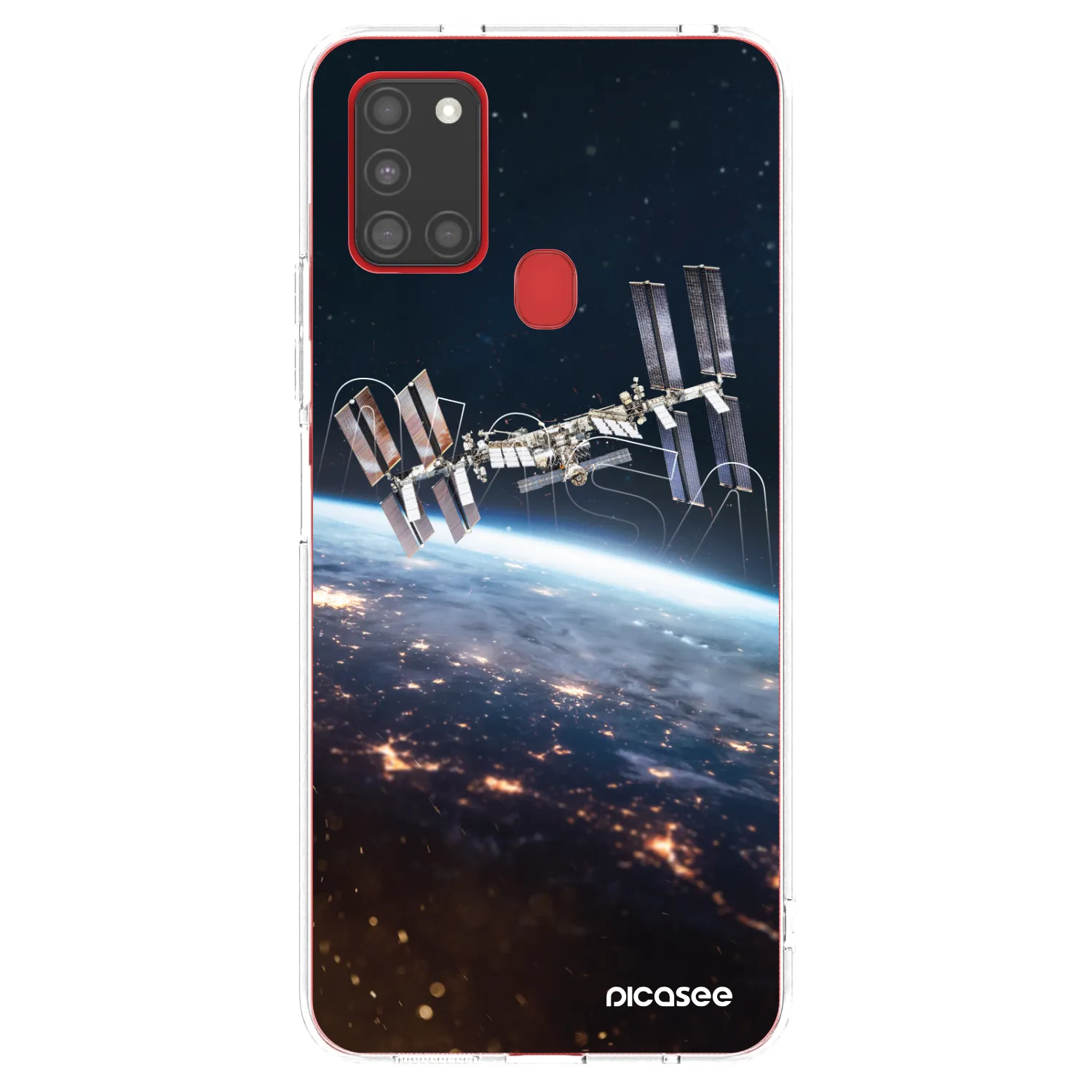 Picasee silikonový průhledný obal pro Samsung Galaxy A21s - Station