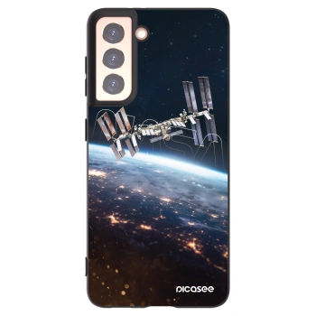 Picasee silikonový černý obal pro Samsung Galaxy S21 5G G991B - Station