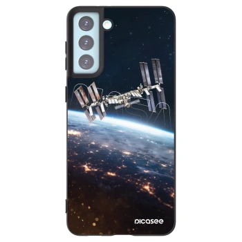 Picasee silikonový černý obal pro Samsung Galaxy S21+ 5G G996F - Station