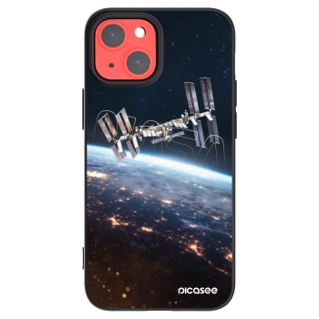 Picasee silikonový černý obal pro Apple iPhone 13 mini - Station