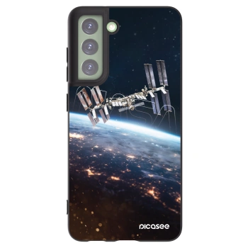 Picasee silikonový černý obal pro Samsung Galaxy S21 FE 5G - Station