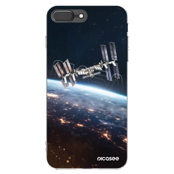 Picasee silikonový průhledný obal pro Apple iPhone 7 Plus - Station