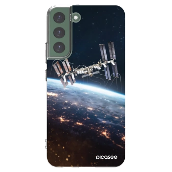 Picasee silikonový průhledný obal pro Samsung Galaxy S22+ 5G - Station