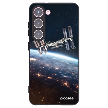 Picasee silikonový černý obal pro Samsung Galaxy S23 5G - Station