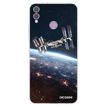 Picasee silikonový průhledný obal pro Honor 8X - Station
