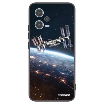 Picasee silikonový černý obal pro Xiaomi Redmi Note 12 5G - Station