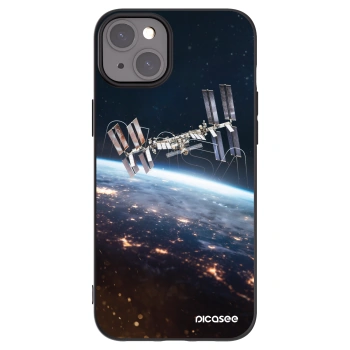 Picasee silikonový černý obal pro Apple iPhone 15 Plus - Station
