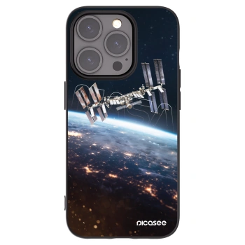 Picasee silikonový černý obal pro Apple iPhone 15 Pro - Station