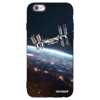 Picasee silikonový černý obal pro Apple iPhone 6/6S - Station