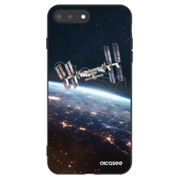 Picasee silikonový černý obal pro Apple iPhone 7 Plus - Station