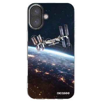 Picasee silikonový průhledný obal pro Apple iPhone 16 Plus - Station