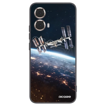 Picasee silikonový černý obal pro Motorola Moto G85 - Station