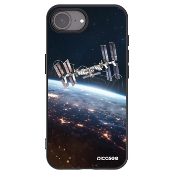 Picasee silikonový černý obal pro Apple iPhone 16e - Station