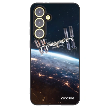 Picasee silikonový černý obal pro Samsung Galaxy S24 FE S721B - Station