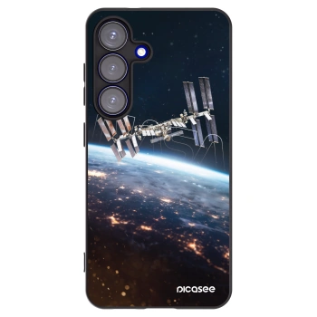 Picasee silikonový černý obal pro Samsung Galaxy S25 5G - Station