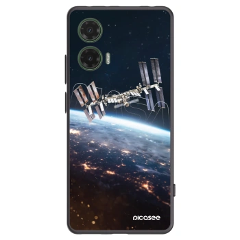 Picasee silikonový černý obal pro Motorola Moto G35 5G - Station