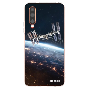 Picasee silikonový průhledný obal pro Huawei P30 - Station