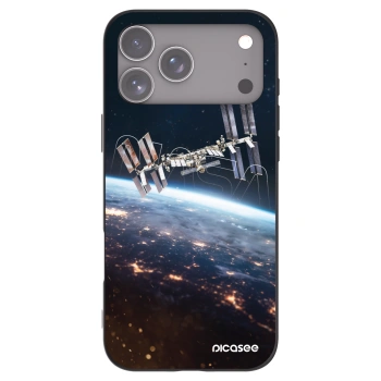 Picasee silikonový černý obal pro Apple iPhone 17 Pro Max - Station
