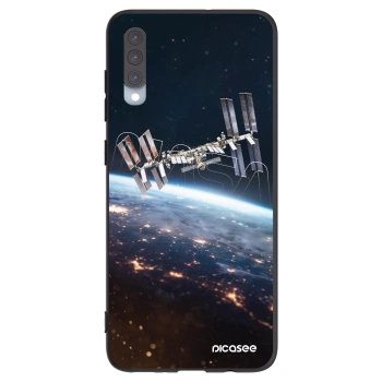 Picasee silikonový černý obal pro Samsung Galaxy A70 A705F - Station