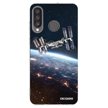 Picasee silikonový průhledný obal pro Huawei P30 Lite - Station
